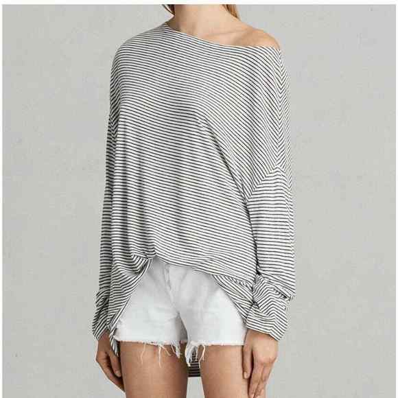 All Saints Tops - All Saints  Off Shoulder Rita Tee Shirt